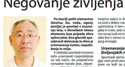 Negovanje življenja v pomladnem času